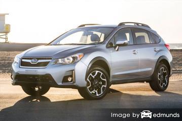 Insurance rates Subaru Crosstrek in Chandler